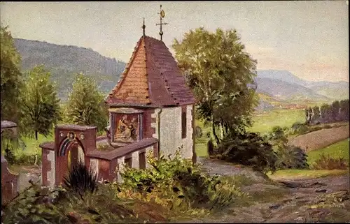 Künstler Ak Hasemann, W., Hofstetten in Baden Schwarzwald, Hansjakob Kapelle