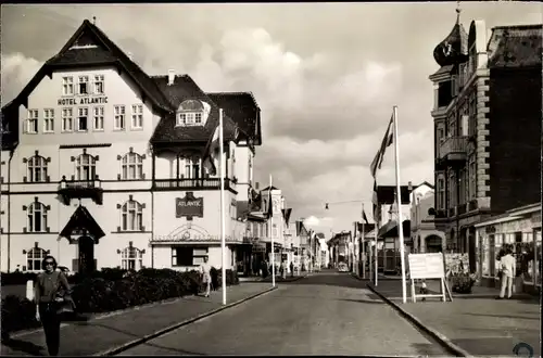 Ak Westerland auf Sylt, Strandstraße, Hotel Atlantic