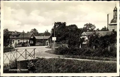 Ak Crumstadt Riedstadt Hessen, Dorfpartie