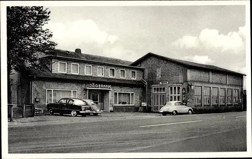 Ak Treia an der Treene, Gasthaus Jägerkrug, Hans Gülck