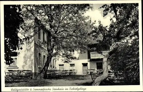 Ak Thiersheim im Fichtelgebirge, Waldgaststätte Steinhaus, H. Reibl