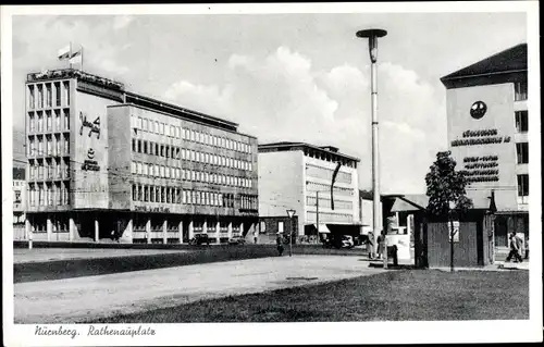 Ak Nürnberg in Mittelfranken Bayern, Rathenauplatz