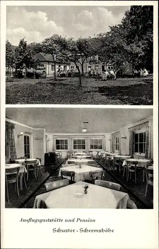 Ak Schermshöhe Betzenstein in Oberfranken, Gaststätte Schuster, Innenansicht