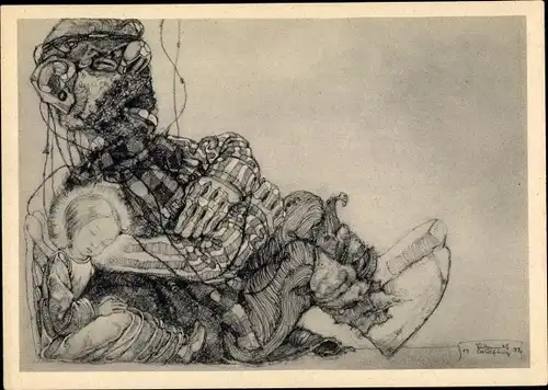 Künstler Ak Wülfing, Sulamith, Eingeschlafen, Serie 2 Bild 6