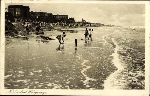 Ak Nordseebad Wangerooge in Ostfriesland, Strandpartie