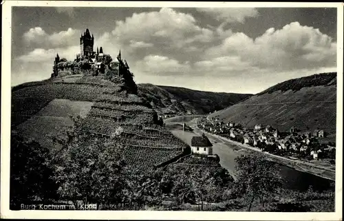 Ak Cochem an der Mosel, Burg und Umgebung