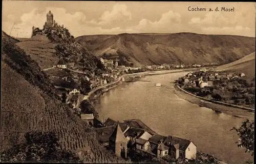 Ak Cochem an der Mosel, Burg und Umgebung