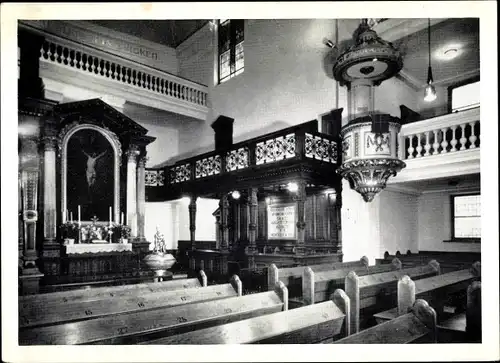 Ak Wien 1. Innere Stadt Österreich, Evangelisch lutherische Stadtkirche, Innenansicht