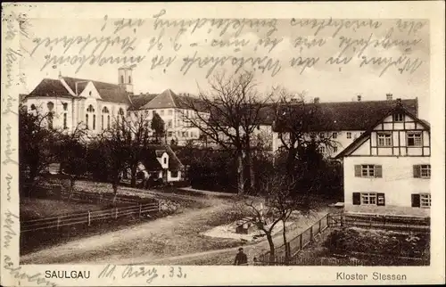 Ak Sießen Bad Saulgau in Oberschwaben, Institut Kloster Siessen, Gesamtansicht