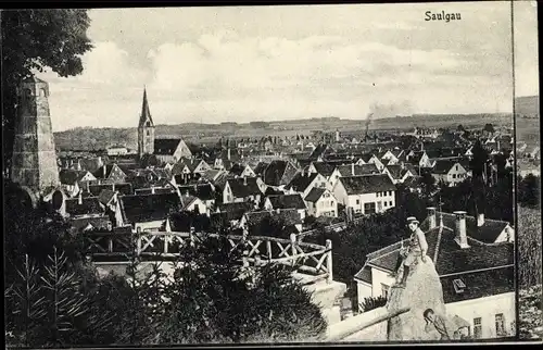 Ak Bad Saulgau in Oberschwaben, Panorama