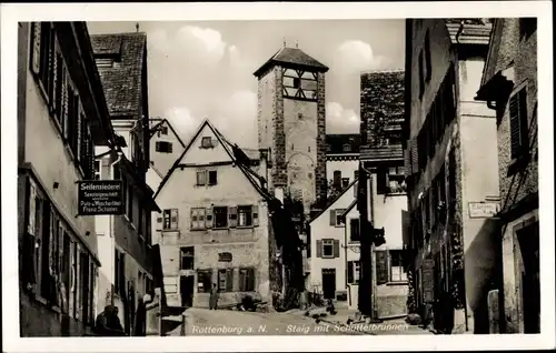 Ak Rottenburg am Neckar, Staig, Schüttelbrunnen