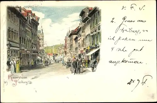 Litho Freiburg im Breisgau, Kaiserstraße