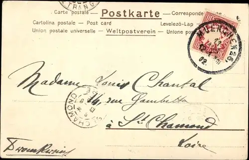 Künstler Ak Verfolgung, Ritter auf einem Pferd