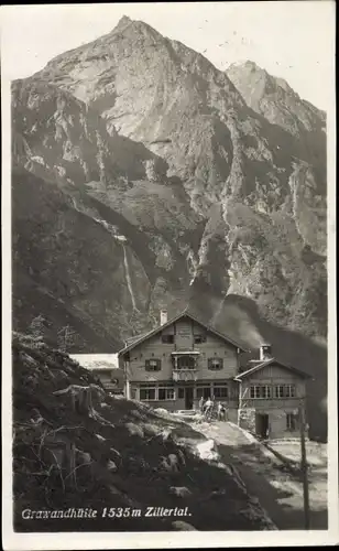 Ak Mayrhofen Zillertal Tirol, Grawand Hütte