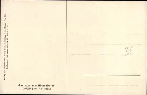 Künstler Ak Hoffmann, H., Buchenbach Schwarzwald, Gasthaus zum Himmelreich, Damen, Tracht, Holzfuhre