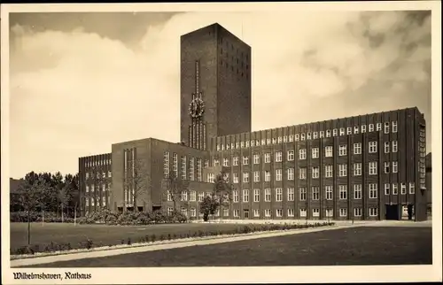 Ak Wilhelmshaven in Niedersachsen, Rathaus