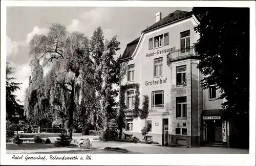 Ak Rolandswerth Remagen im Kreis Ahrweiler, Hotel Gretenhof