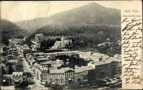 Ak Bad Ems an der Lahn, Bahnhofstraße