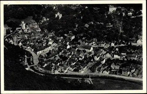 Ak Sayn Bendorf in Rheinland Pfalz, Fliegeraufnahme vom Ort