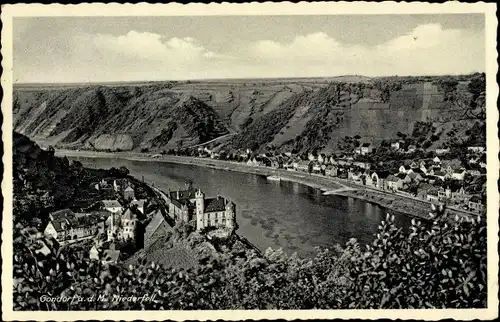 Ak Gondorf Niederfell an der Mosel, Teilansicht, Vogelschau