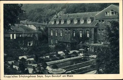 Ak Sayn Bendorf in Rheinland Pfalz, Kruppsches Erholungshaus