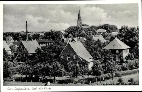 Ak Esens in Ostfriesland, Blick zur Kirche