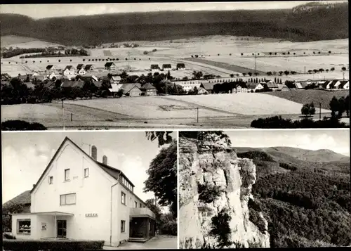 Ak Höfingen Hessisch Oldendorf, Bäckerei, Tal, Fels, Boose Gemischtwaren