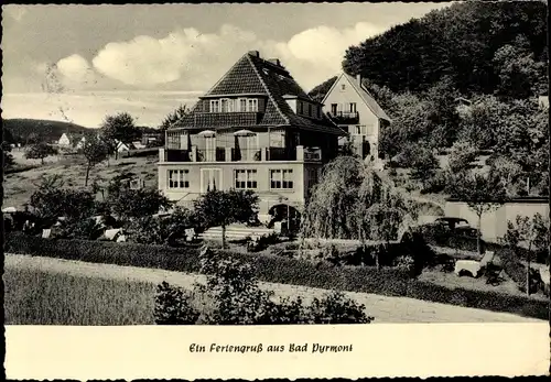 Ak Bad Pyrmont in Niedersachsen, Kurpension am Försterbrunnen, Inhaber Johann H. Günther