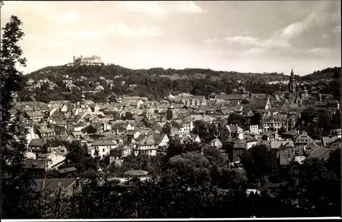 Ak Coburg in Oberfranken, Gesamtansicht mit Veste