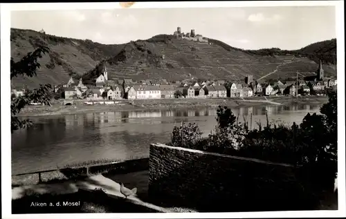 Ak Alken an der Mosel, Blick zum Ort