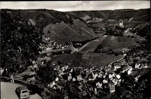 Ak Cochem an der Mosel, Panorama, Vogelschau