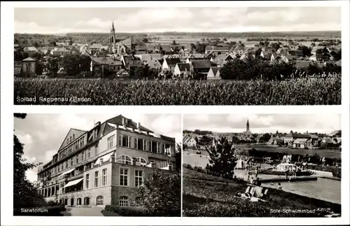Ak Bad Rappenau Baden Württemberg, Panorama, Sanatorium, Schwimmbad