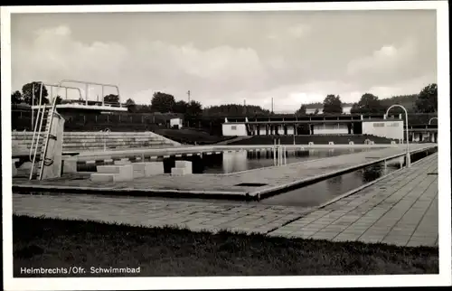 Ak Helmbrechts in Oberfranken, Schwimmbad