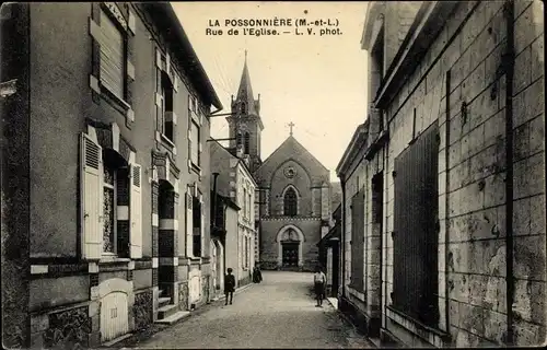 Ak La Possonnière Maine-et-Loire, Rue de l'Eglise