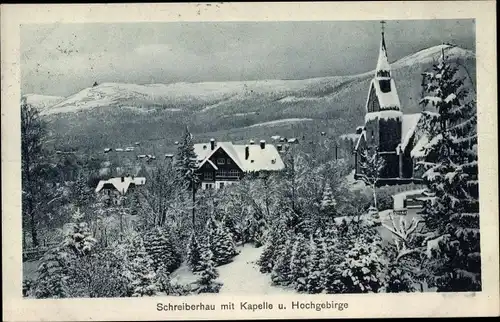 Ak Szklarska Poręba Schreiberhau Riesengebirge Schlesien, Kapelle, Hochgebirge