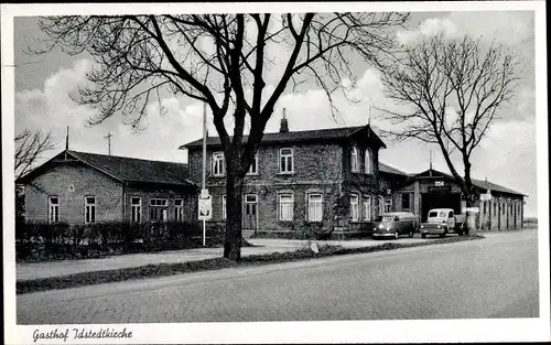 Ak Idstedt in Schleswig Holstein, Gasthof Idstedtkirche