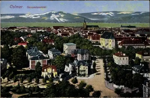 Ak Colmar Kolmar Elsass Haut Rhin, Gesamtansicht