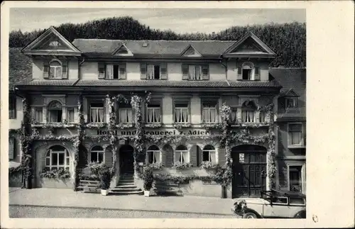 Ak Triberg im Schwarzwald Baar Kreis, Brauerei und Hotel zum Adler