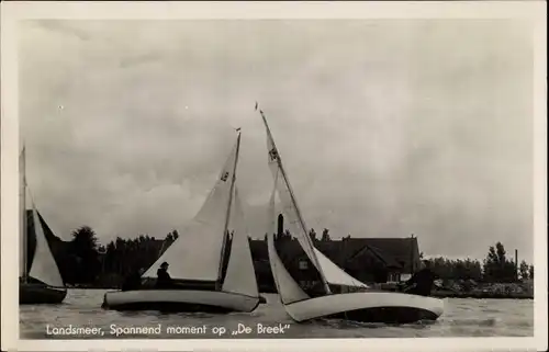 Ak Landsmeer Nordholland Niederlande, Spannend moment op De Breek