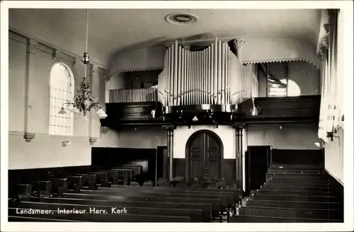 Ak Landsmeer Nordholland Niederlande, Interieur Herv. Kerk