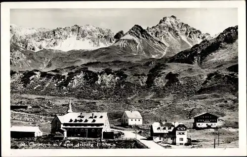 Ak St Christoph am Arlberg Tirol, Gasthof, Panorama