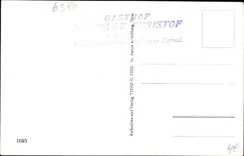 Ak St Christoph am Arlberg Tirol, Gasthof, Panorama