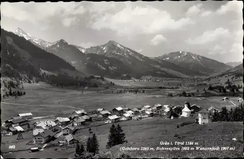Ak Grän Reutte in Tirol, Gesamtansicht