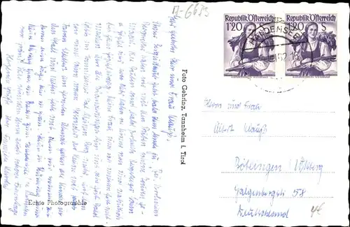 Ak Grän Reutte in Tirol, Gesamtansicht