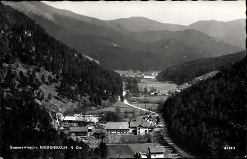 Ak Miesenbach in Niederösterreich, Vogelschau