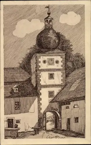 Künstler Ak Pühringer, F., Schlüßlberg in Oberösterreich, Schloss