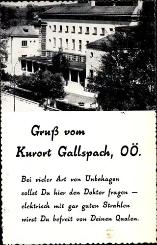 Ak Gallspach in Oberösterreich, Institut Zeileis
