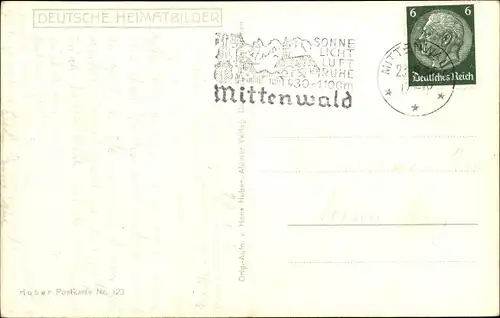 Ak Urfeld Kochel am See Oberbayern, Panorama