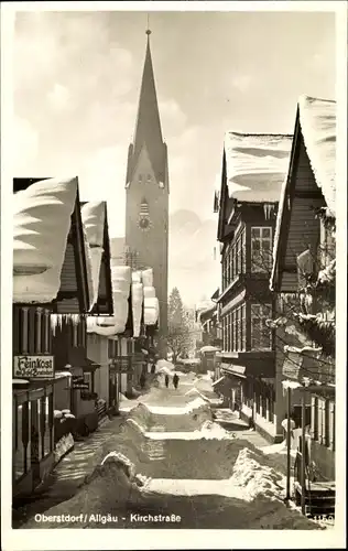 Ak Oberstdorf im Oberallgäu, Kirchstraße