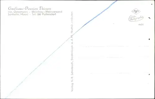 Ak Senheim an der Mosel, Gasthaus Thiesen